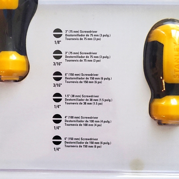 NIP Stanley 10 Pc Screwdriver Set - Picture 6 of 8